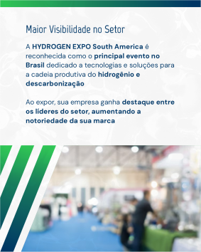 Trabalho de social media para as redes sociais da AHK Rio divulgando o evento Hydrogen Expo
