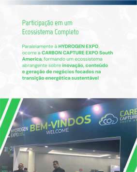 Trabalho de social media para as redes sociais da AHK Rio divulgando o evento Hydrogen Expo